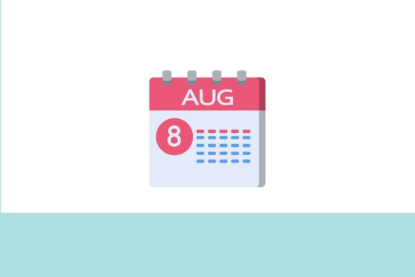 calendario del mes de agosto