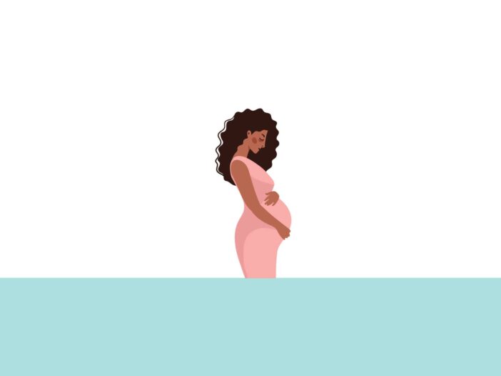 mujer embarazada esperando un bebe